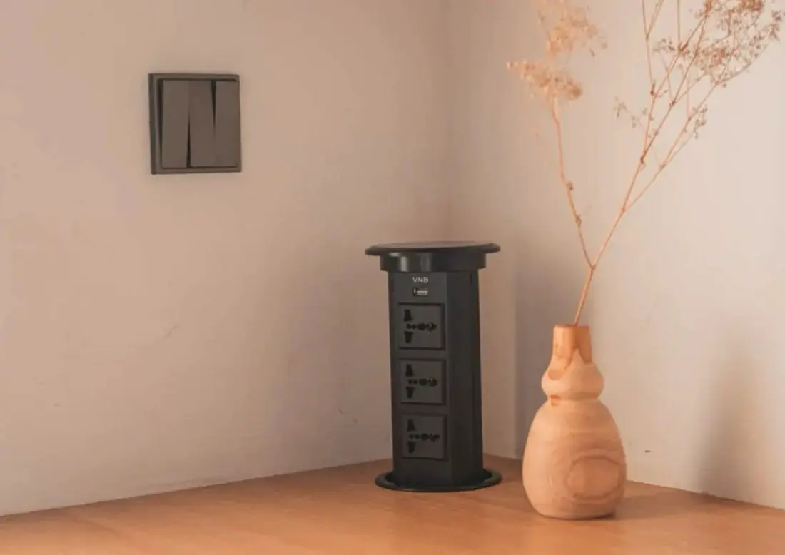 VNB motorised table socket pada interior